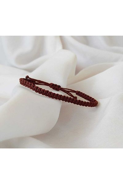 Eva Takı Brown Knitted Rope Friend Bracelet