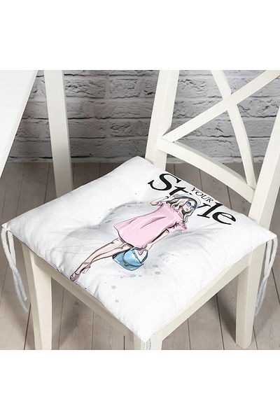 Realhomes Custom Design Digital Printed Pouf Chair Cushion