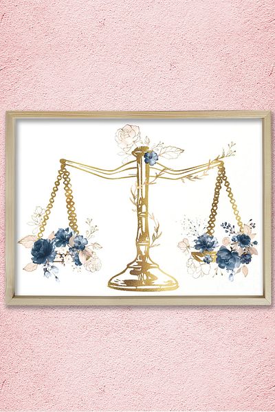 Dekor Loft Cantarul Justitiei, Decor Biroul Avocatului, Pictura de Perete