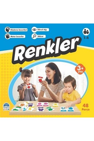 Martı Çocuk Yayınları 48 Piece Educational Jigsaw Puzzle My First Words Set