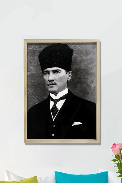 Dekor Loft Επιτραπέζιο Ατατούρκ με σκελετό από φυσικό ξύλο πεύκου