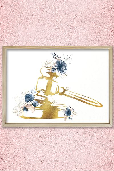 Dekor Loft Knocker of Justice, Δικαστής, Πρωτοαστής, Δώρο Δικηγόρου, Ζωγραφική Τοίχων