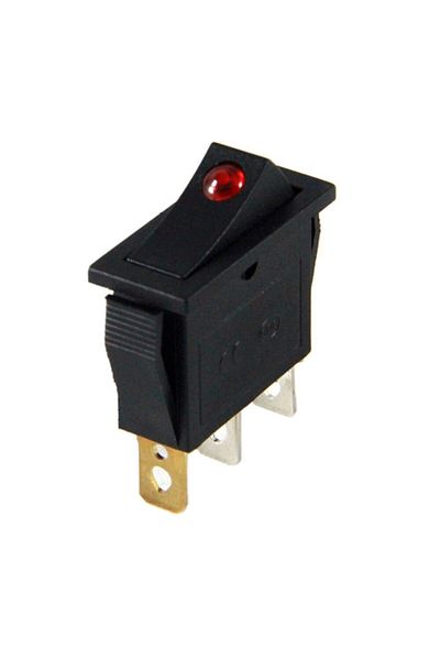 Site Hırdavat Ic-113a Red Single Narrow Point Illuminated Switch On/off Switch 3p