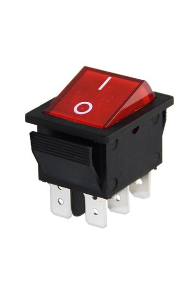 Site Hırdavat Ic-104a Red Wide Illuminated Switch On/off Switch 6p