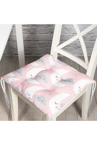 Realhomes Digital Printed Fluffy Square Chair Cushion