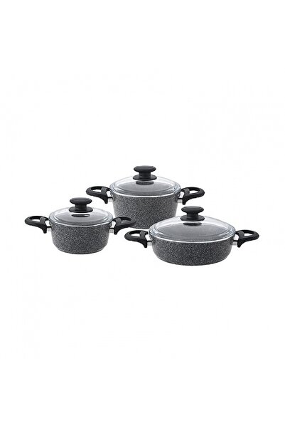 Emsan TitanGranit Gray 6 Piece Cookware Set