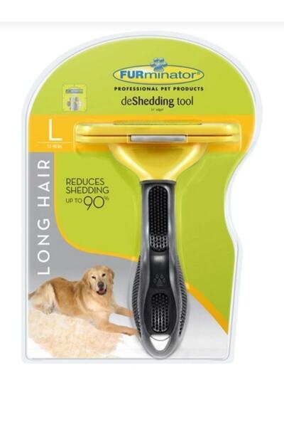 Furminator أداة تثبيت الشعر الطويلة للكلاب