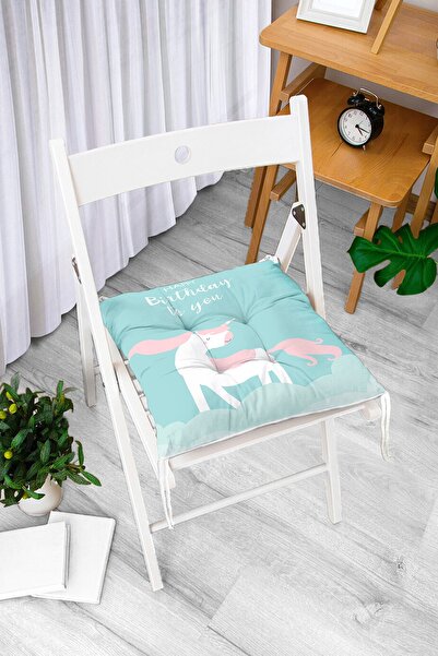 Realhomes Zeleno-beli mekani jastuk za dječju stolicu