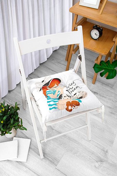 Realhomes Living The Dream Written Modern Fluffy Chair Cushion