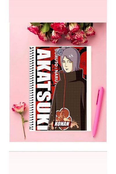 animeandyourworld دفتر كونان أكاتسوكي أنيمي 1 قطعة تصميم خاص مقاس A4 دفتر غير مُبطن بحلقات 21*29 سم