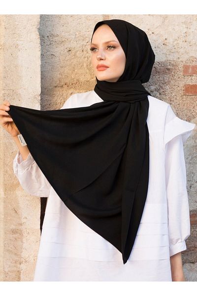 HAR-UM Ticaret المدينة المنورة شال حرير أسود