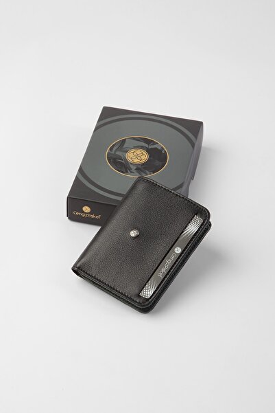 CENGİZ PAKEL Small Size Men's Portfolio13701 Black-green