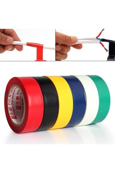 Generic Brand Bandă electrică colorată 10 bucăți Bandă izolată 10 bucăți