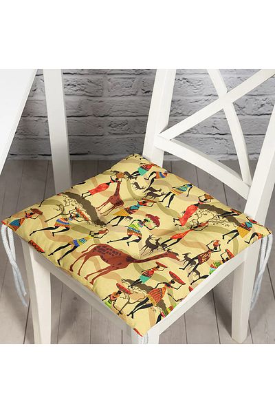 Realhomes Ethnic African Patterned Special Design Fluffy Chair Cushion