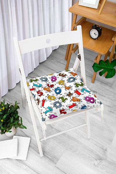 Realhomes Custom Design Digital Printed Pouf Chair Cushion