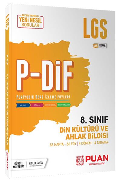 Puan Yayınları 8. Sınıf Lgs Din Kültürü Ve Ahlak Bilgisi Pdif Çek Kopar Konu ...
