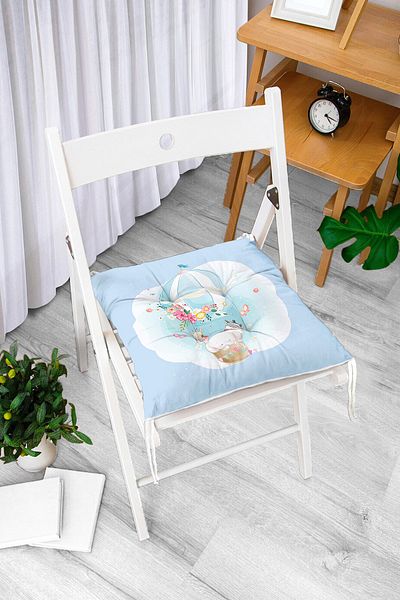 Realhomes Pernă de scaun cu puf imprimată digital cu design personalizat