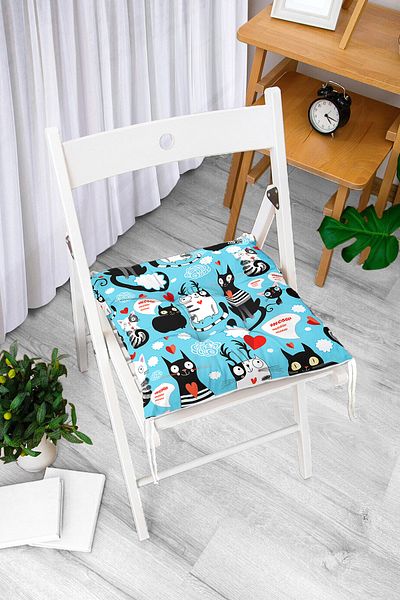 Realhomes Custom Design Digital Printed Pouf Chair Cushion