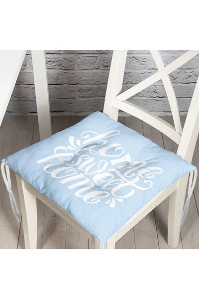 Realhomes Home Sweet Home Digital Printed Fluffy Chair Cushion