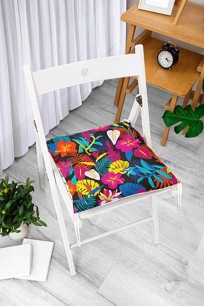 Realhomes Custom Design Digital Printed Pouf Chair Cushion