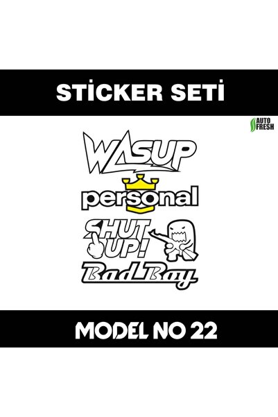 Fresh مجموعة ملصقات حروف متعددة النماذج للسيارة والكمبيوتر اللوحي وخوذة دراجة...