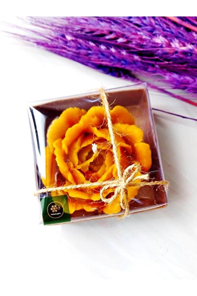 Petekoğlu Doğal Petek Balmumu Mum Açmış Gül