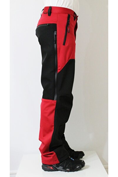 Mudwill Erkek Kırmızı Outdoor Kışlık Softshell Pantolon