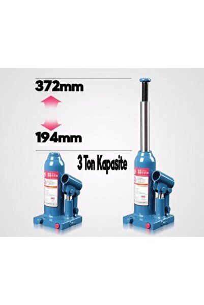 STAXX POWER Pro 3 Ton Kapasiteli Araba Krikosu 5 Yıl Garantili Germany Quality 37.2cm Max Kalkar