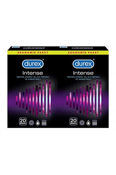 Durex Marka: Intense Prezervatif, 40’lı Ekonomik Avantaj Paket (2 X 20 Adet)