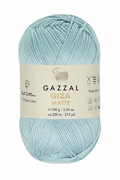 Gazzal Ață de tricotat manuală mată - Pantofi model Baby Blue 5573