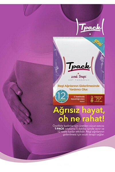 Tpack Regl Ağrıları Için Sıcak Terapi Bandı 2 Adet