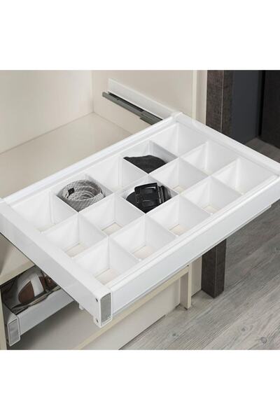 STARAX S-6718 Dolap Içi Bölmeli Raf, 90 Cm, Frenli, Beyaz
