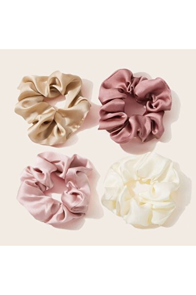 NSM Σετ με 4 γυναικείες σατέν κλιπ μαλλιών