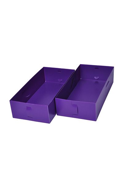 Bosphorus Drawer Organizer 2 Pieces Box Purple 30x15x7cm 3 Liters