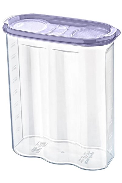 Buffer 2.4 Liter Food Dry Food Storage Box - 12 Pieces, 2 Lids, Scale - sa940