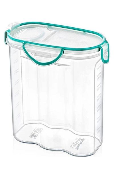 Buffer ® 6 Pieces Air and Water Liquid Proof 2.4 Liter Food Storage Container with Lockable Lid and Gasket - SA590