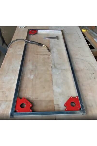 CEKSAN Manyetik Açılı Kaynak Tutucu Mıknatıs Manyetik Gönye 75lbs 4 lü Set Mıknatıslı Kaynak Gönyesi