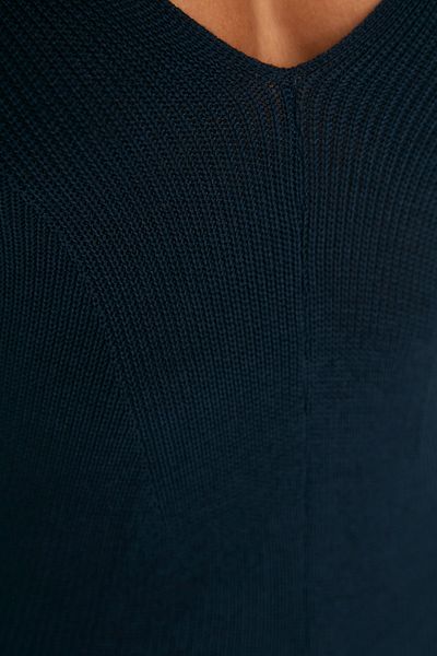 Trendyol Collection Sötétkék Maxi Knitwear vékony pántos alapruha TWOSS20EL1574