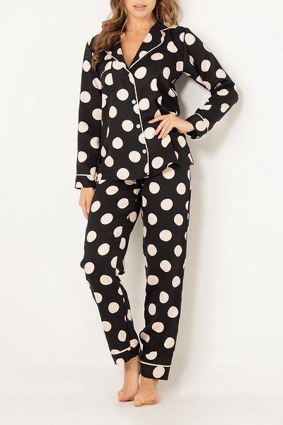 Doremi Set pijama moale din viscoză naturală cu buline