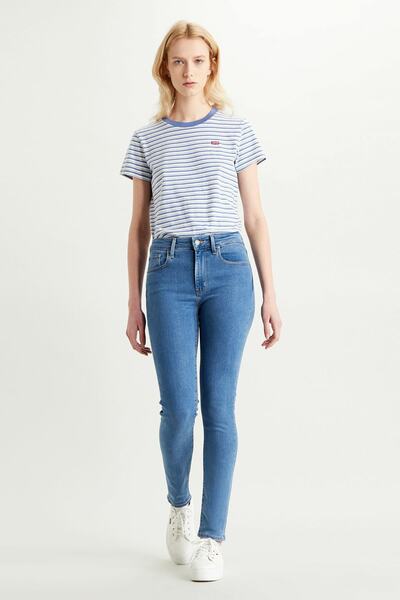 Levi's Pantaloni de damă 721 cu talie înaltă, skinny fit, blugi de damă-Bogot...