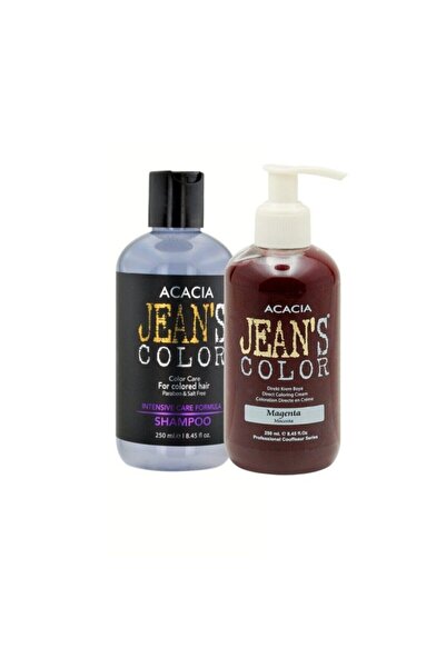 Acacia Jean's Color Magenta 250ml. Amonyaksız Balyaj Renkli Saç Boyası Boya K...