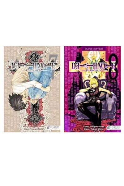 AKILÇELEN YAYINEVİ Death Note - Ölüm Defteri - 2 Kitap Türkçe Manga Seti (7-8)