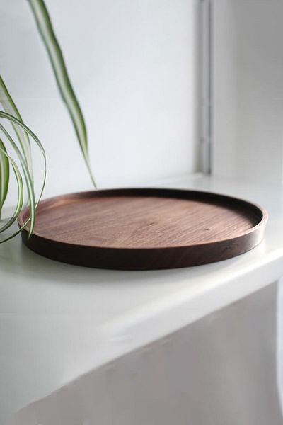 Dandy Decorative Natural Wood Tray - Presenter Serving, Bathroom and Kitchen Organizer