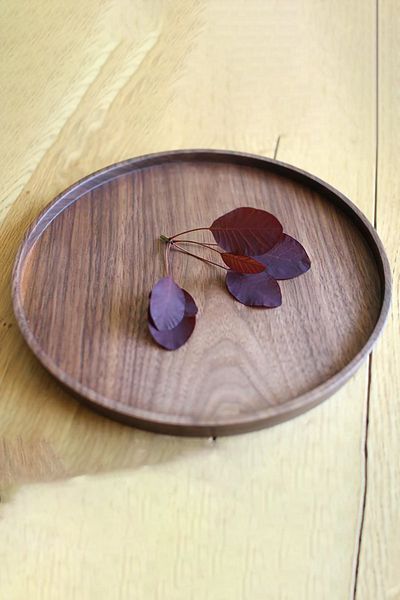 Dandy Decorative Natural Wood Tray - Presenter Serving, Bathroom and Kitchen Organizer