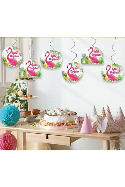 party mix Στολίδι κρεμαστό φωτιστικό οροφής Flamingo