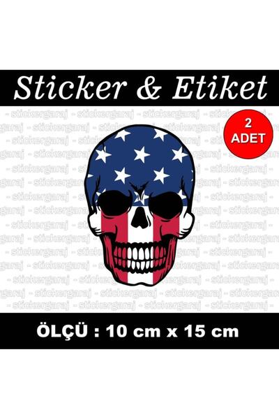 auto ملصق سيارة جمجمة أمريكية - خوذة سيارة للدراجات النارية، كمبيوتر محمول، ز...