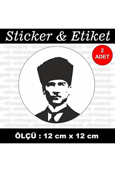 auto ملصق صورة ظلية أتاتورك - ملصق متوافق مع الكمبيوتر المحمول الزجاجي لخوذة ...