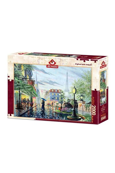 Art Puzzle Summer Rain Paris 2000 Piece Puzzle Age +15