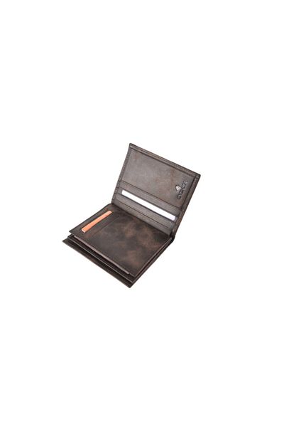 Eminsa Brown Crazy Leather Men's Wallet