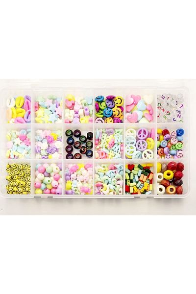 yiğit aksesuar Boxed 18 Model Hobby Bead Jewelry Supplies Jewelry Making Set